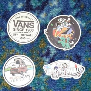 4 pack of van stickers